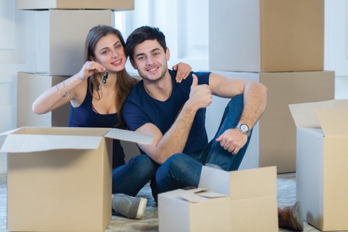 Removal team preparing a move in Notting Hill