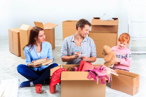 Careful loading of furniture into a van for a Notting Hill move